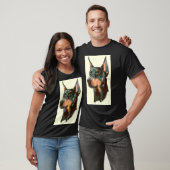 T-shirt Doberman sérieux 49 (Unisexe)
