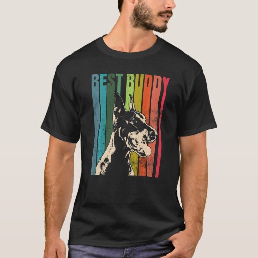 T-shirt Dobermann race de chiens (Devant)