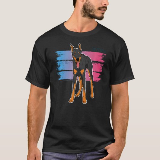 T-shirt Dobermann race de chiens 66 (Devant)