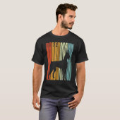T-shirt Dobermann style rétro 1970 (Devant entier)