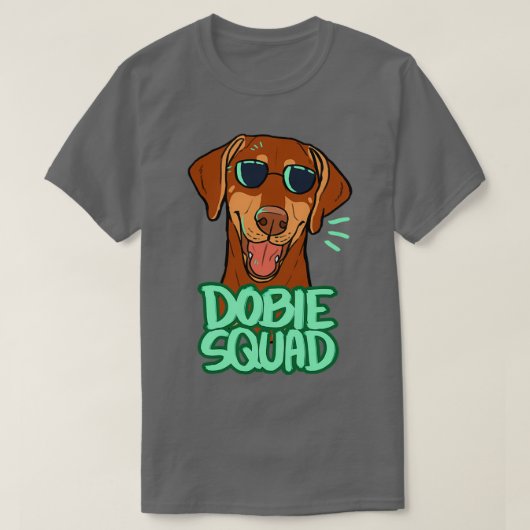 T-shirt DOBIE SQUAD red (Design devant)