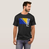 T-shirt Doboj Bosnie Drapeau Pour Hommes Bosniaques Femmes (Devant entier)