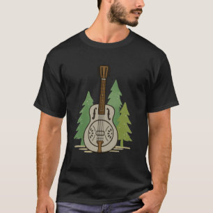 T-shirt Dobro en acier Art pour amateur de musique rustiqu