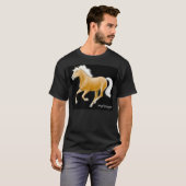 T-shirt d'obscurité de cheval de Haflinger (Devant entier)