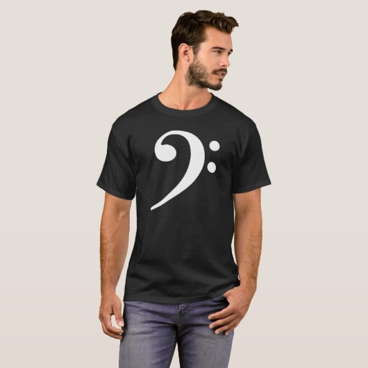 T-shirt d'obscurité de clef basse (Devant entier)
