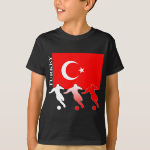 T-shirt d'obscurité de la Turquie du football