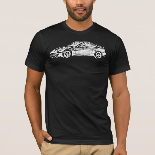 T-shirt d'obscurité de Nissan 300ZX (Devant)