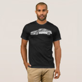 T-shirt d'obscurité de Nissan 300ZX (Devant entier)
