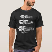 T-shirt d'obscurité de Nyckelharpa des hommes (Devant)