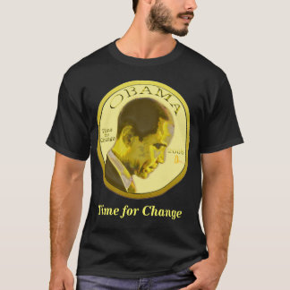 T-shirt d'obscurité de pièce de monnaie d'Obama
