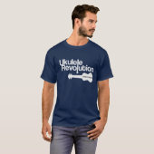 T-shirt d'obscurité de révolution d'ukulélé (Devant entier)