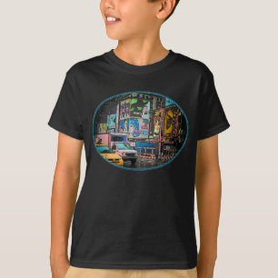 T-shirt d'obscurité d'enfants de panneaux-réclam