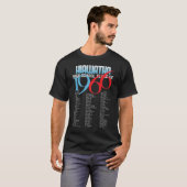 T-shirt d'obscurité d'hommes (Devant entier)