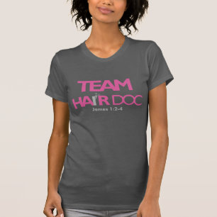 T-shirt Doc. de cheveux d'équipe (Racerback)