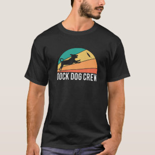 T-shirt Dock Chien Crew Jumping Chiens Water Sport