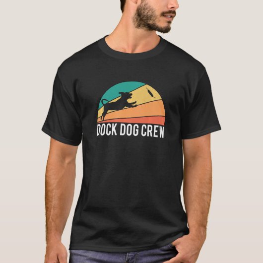 T-shirt Dock Chien Crew Jumping Chiens Water Sport (Devant)
