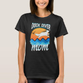T-shirt Dock Diver Maman Amoureux des chiens de plongée de (Devant)
