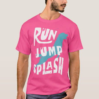 T-shirt Dock Jumping Chien Sport Chien Propriétaire Dock P
