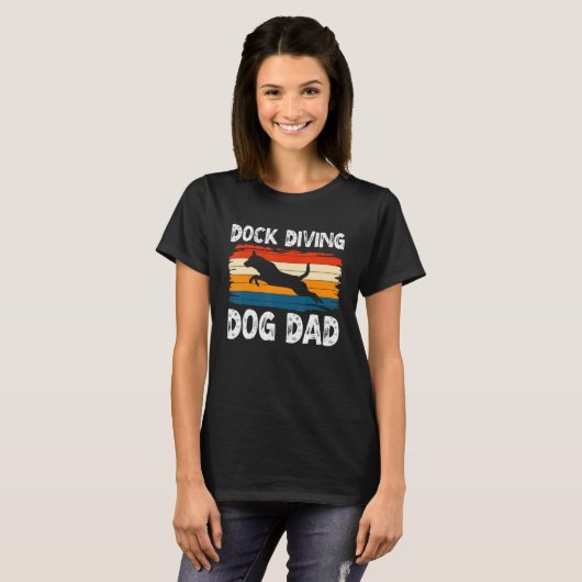 T-shirt Dock Plongée Chien Papa Water Chien Sport Coach (Devant entier)