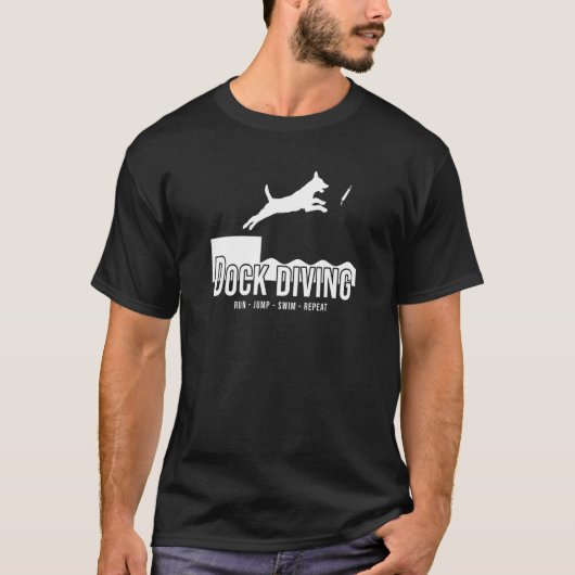 T-shirt Dock Plongée Chien Saut Canine Sport (Devant)