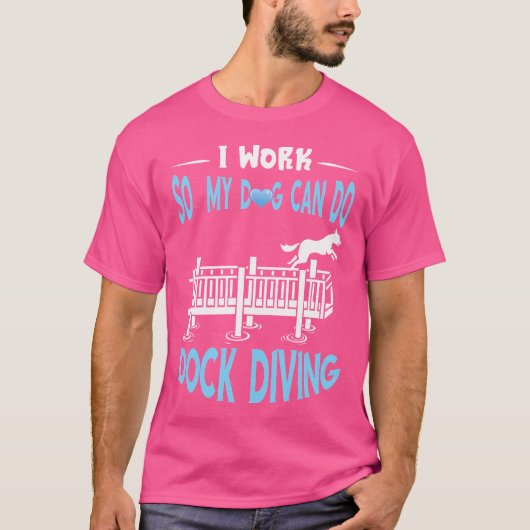 T-shirt Dock Plongée I Work Dog Dock Jumping Canine Water (Devant)