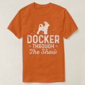 T-shirt Docker à travers la neige Funny Noël Nouvel An D (Design devant)