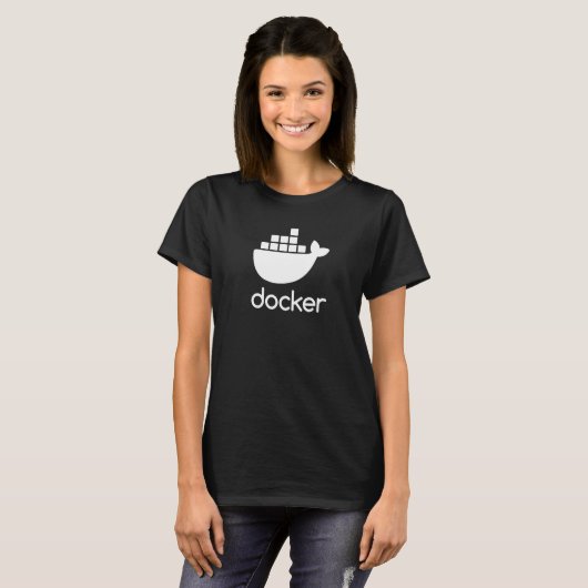 T-shirt Docker Engine Software Programming Coding Develop (Devant entier)