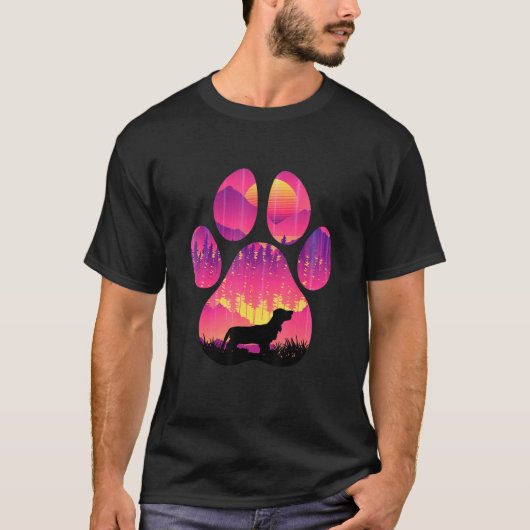 T-shirt Docker Paw Maman Papa Chien Femmes Hommes (Devant)