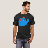 T-shirt Docker React Node Js Ruby Rail Python Hackathon Te (Devant entier)
