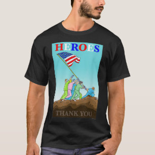 T-shirt DOCS Merci, INFIRMIÈRES, PREMIERS INTERVENANTS