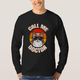 T-shirt Docteur Diplômé Owl Doctorat Doctorat Doctorat Doc