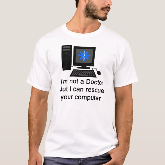 T-shirt Docteur d'ordinateur (Devant)
