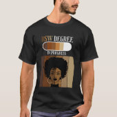 T-shirt Docteur en travail social DSW Diplôme en cours Noi (Devant)