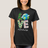 T-shirt Docteur Love World Jour des terres 52e anniversair (Devant)