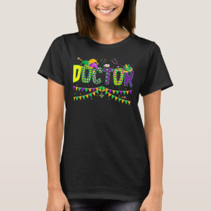 T-shirt Docteur Mardi Gras Carnival Party Jester Mask