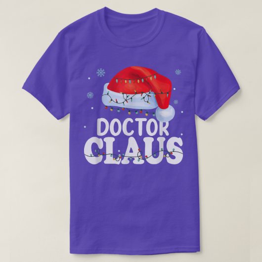 T-shirt Docteur Santa Claus Noël Funny Matching Costum (Design devant)