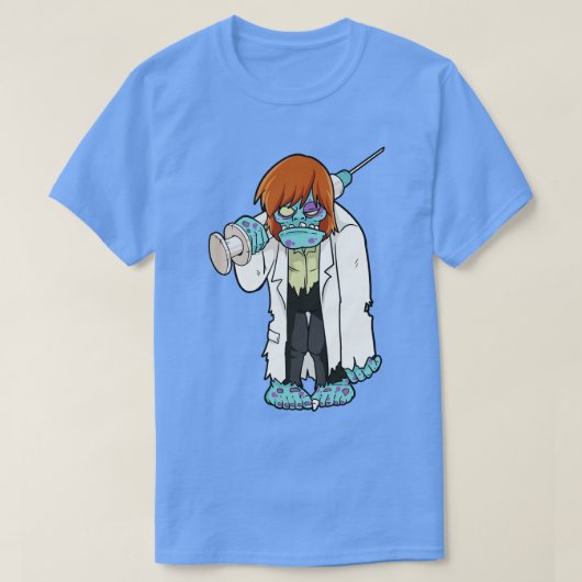 T-shirt Docteur Zombie Halloween Monster Syringe Docteur D (Design devant)