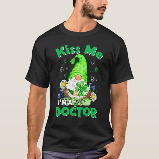 T-shirt Doctor Nurse Gnomes St Patrick's Day Nursing (Devant)