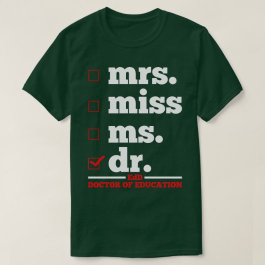 T-shirt Doctorat (Design devant)