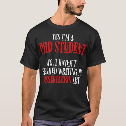 T-shirt Doctorat en thèse Dissertation Doctorat Graduation (Devant)