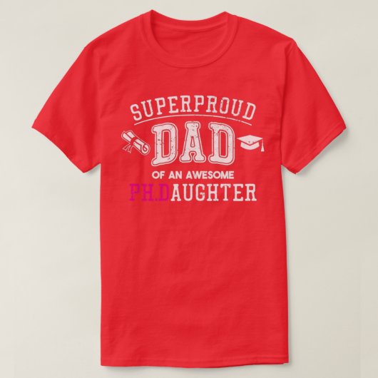 T-shirt Doctorat Papa Proud (Design devant)