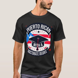 T-shirt Doctorat porto-ricain Diplôme PhD 2024