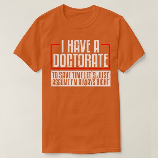 T-shirt Doctorate Doctorate (Design devant)
