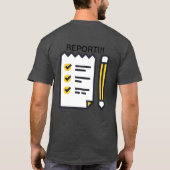 T-shirt Document et RAPPORT ! ! ! (Dos)