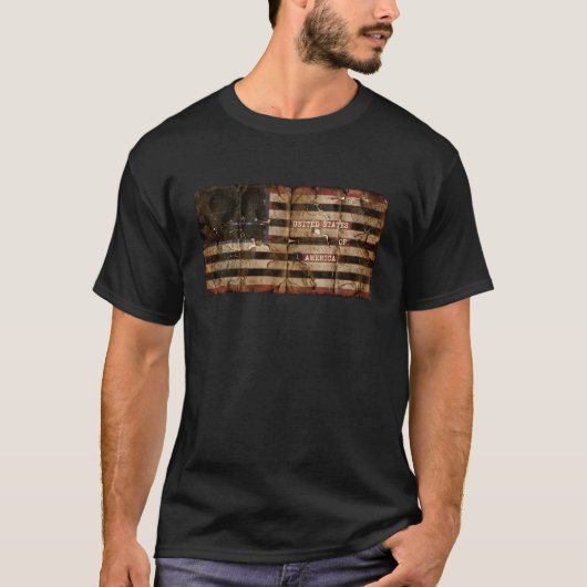 T-shirt Documents censurés Drapeau américain États-Unis d (Devant)