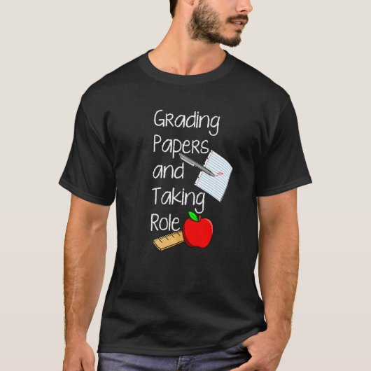 T-shirt Documents De Classement Et De Rôle Enseignant À L' (Devant)