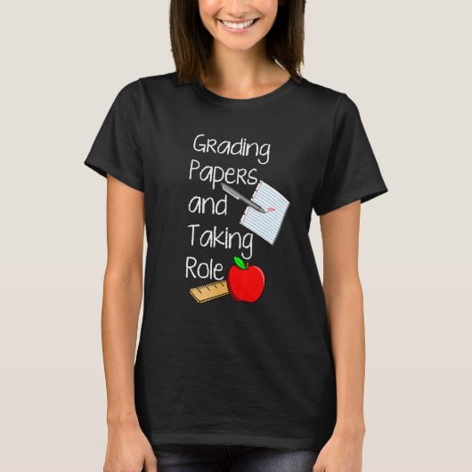 T-shirt Documents De Classement Et De Rôle Enseignant À L' (Devant)