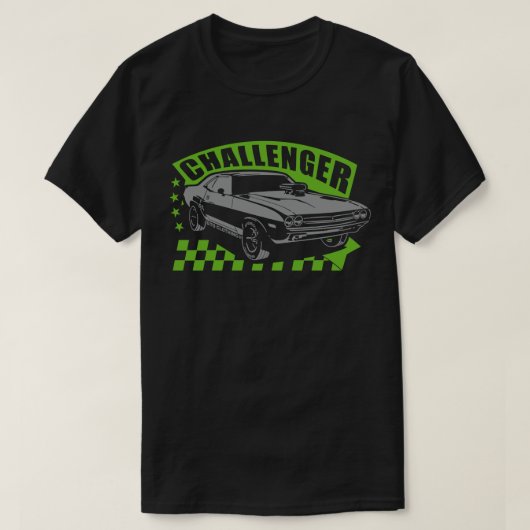 T-shirt Dodge Charger Racing Muscle Car (Design devant)