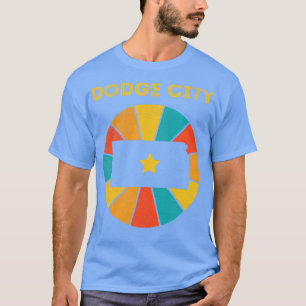 T-shirt Dodge City Kansas Souvenir Vintage désorganisé 1