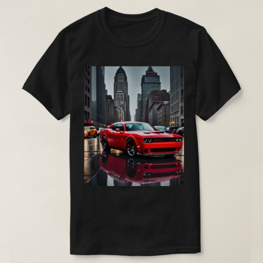 T-Shirt Dodge Hellcat - Pour Les Amateurs De Voitu (Design devant)